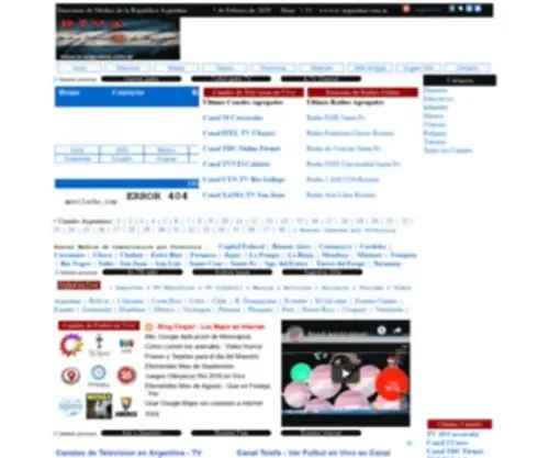 TV-Argentina.com.ar(R T V A) Screenshot