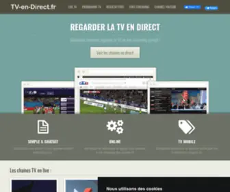 TV-EN-Direct.fr(Tv en direct sur internet) Screenshot