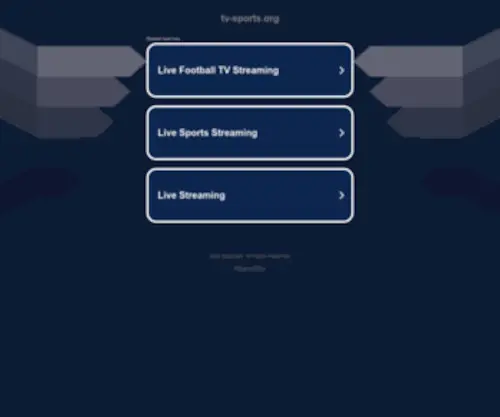 TV-Sports.org(Regarder la TV en streaming. Regarder le foot) Screenshot