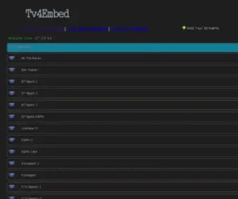 TV4Embed.net(Watch Live Tv Channels Live Stream) Screenshot