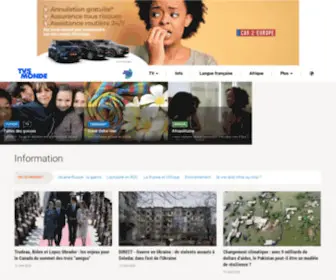 TV5Monde.com(Le site de TV5MONDE chaîne internationale de télévision francophone) Screenshot