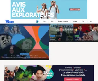 TV5.org(Le site de TV5MONDE chaîne internationale de télévision francophone) Screenshot