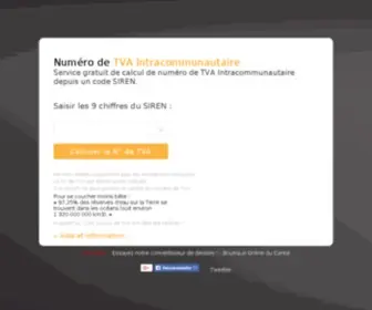 Tva-Intra.fr(Calculer un num) Screenshot