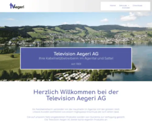 Tvae.ch(Television Aegeri AG) Screenshot