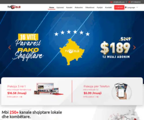 Tvalb.com(TV Shqip Kanale Live) Screenshot