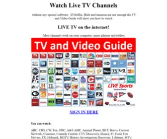 Tvandvideoguide.com(Live TV) Screenshot