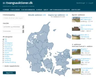 Tvangsauktion.dk(Tvangsauktioner over fast ejendom i Danmark) Screenshot