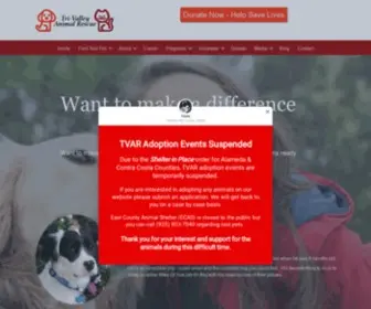 Tvar.org(Tri Valley Animal Rescue) Screenshot