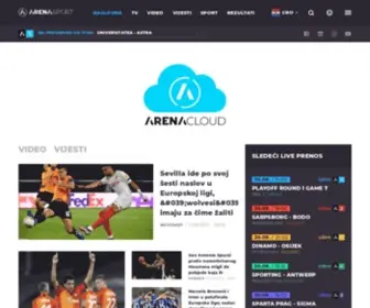 Tvarenasport.hr(Arena sport TV) Screenshot
