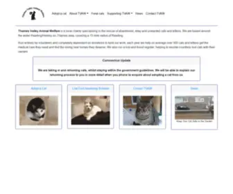 Tvaw.org.uk(Thames Valley Animal Welfare) Screenshot