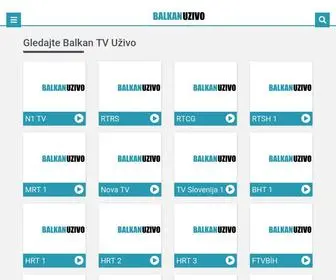 Tvbalkanuzivo.com(Gledaj TV Uživo) Screenshot