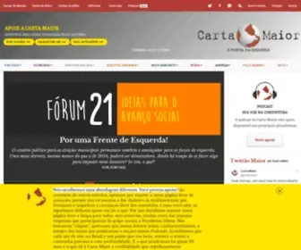 Tvcartamaior.com.br(Carta Maior) Screenshot