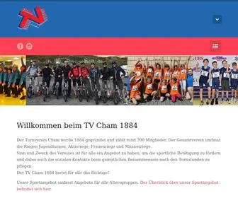 TVcham.ch(Turnverein Cham 1884 in Cham/ZG) Screenshot