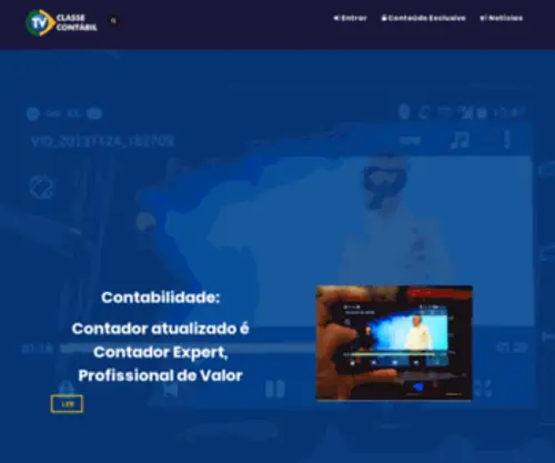 TVclassecontabil.com.br(TVclassecontabil) Screenshot