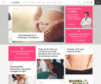 TVcrecer.com(El primer medio On Line sobre embarazo y pediatría de Argentina) Screenshot