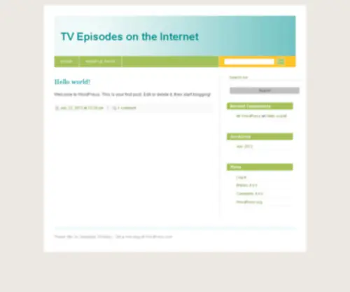 Tvepisodesontheinternet.com(TV EPISODES ON THE INTERNET) Screenshot