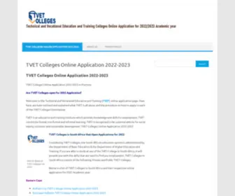 Tvetcolleges.com(TVET Colleges Online ApplicationTVET Colleges) Screenshot