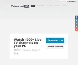 Tvexe.net(WatchLive TV channels on your PC) Screenshot
