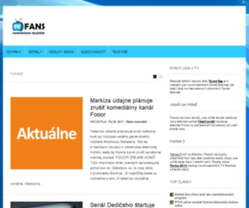 Tvfans.sk(Fanúšikovia) Screenshot
