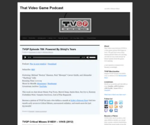 TVGP.tv(That Video Game Podcast) Screenshot