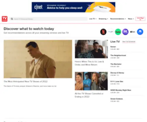 Tvguideportfolio.com(TV Guide) Screenshot
