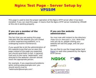 Tvhayz.org(Test Page for the Nginx HTTP Server) Screenshot