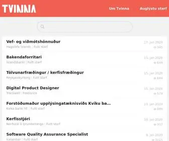 Tvinna.is(Skapandi störf á Íslandi) Screenshot