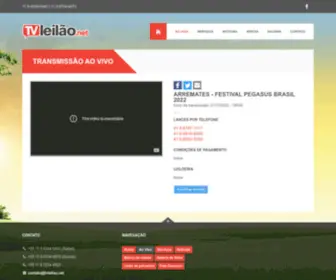Tvleilao.net(TVLeilão.net) Screenshot