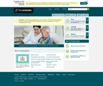 Tvlicencing.co.uk(TV Licensing) Screenshot