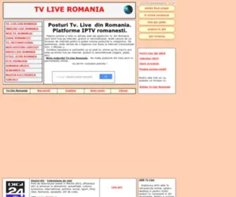 Tvlive.com.ro(Tv Live Romania) Screenshot