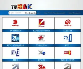 Tvmak.com(Shikoni Televizionet Shqiptare Live nga Kompjuteri ose telefoni juaj ANDROID & iPHONE) Screenshot