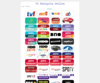 Tvmalaysiaonline.xyz(TV Malaysia Online) Screenshot