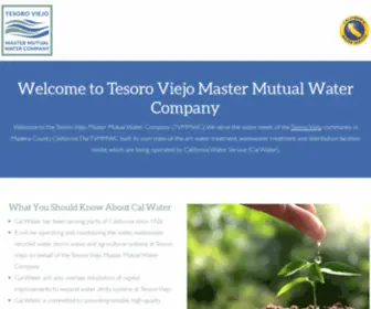 TVMMWC.com(Tesoro Viejo Master Mutual Water Company) Screenshot