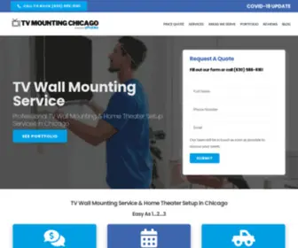 Tvmounting-Chicago.com(TV Wall Mounting Service & Home Theater Setup Services in Chicago) Screenshot