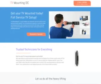 Tvmountingdc.com(Full Service TV Setup) Screenshot