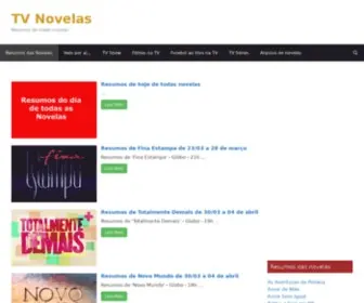 Tvnovelas.com.br(Resumos de Pantanal de 04 a 16 de abril) Screenshot