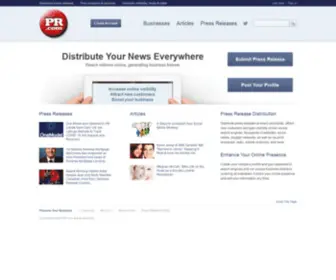 Tvoo.com(Press Release Distribution) Screenshot