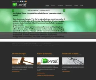 Tvox.com.mx(Transcripción Profesional) Screenshot