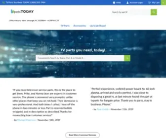 Tvpartstoday.com(Offers the lowest prices online for tv parts for all major brands. tv parts today) Screenshot