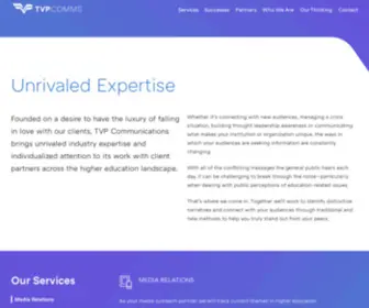 TVpcommunications.com(TVP Communications) Screenshot