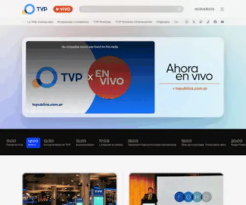 Tvpublica.com.ar(TVP) Screenshot