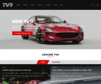 TVR.co.uk(The Official Home of TVR) Screenshot