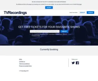 Tvrecordings.com(Free Tickets for London TV and Radio shows from) Screenshot