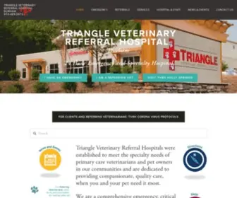 TVRhdurham.com(Triangle Veterinary Referral Hospital) Screenshot