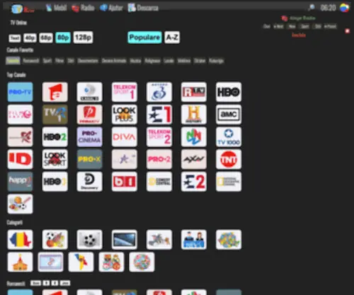 Tvron.net(Programe Tv Online) Screenshot