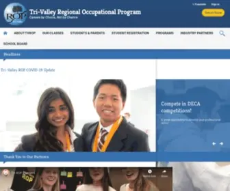 Tvrop.org(Tri-Valley Regional Occupational Program) Screenshot