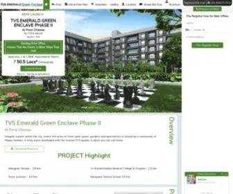 TVS-Greenenclave.com(Booking Open TVS Emerald Green Enclave Phase II At Porur Chennai) Screenshot