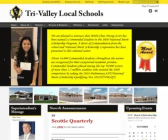 TVSchools.org(Tri-Valley Local Schools) Screenshot