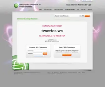 Tvseries.ws(Your Internet Address For Life) Screenshot