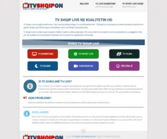 TVShqipon.com(Default page) Screenshot